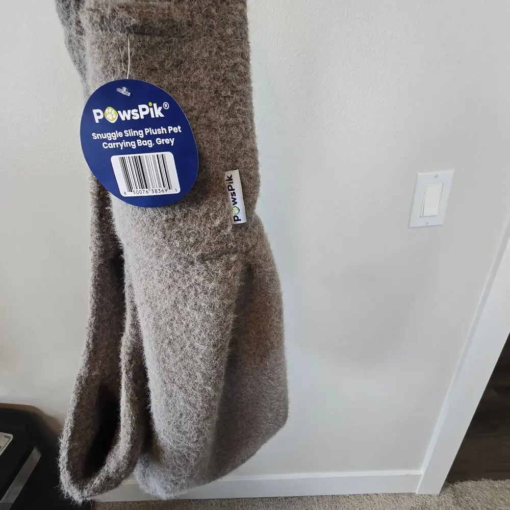PawsPik NWT Snuggle Sling plush pet carrying shoulder bag